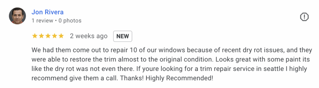 dry rot testimonial